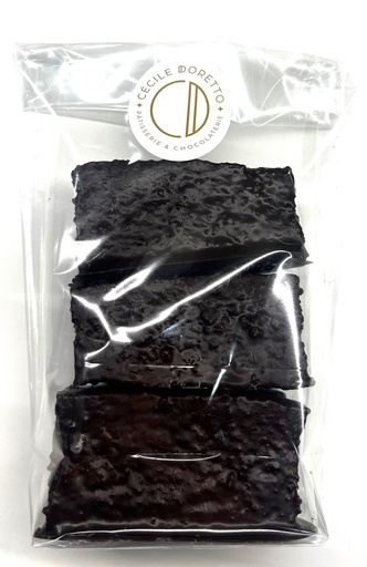 Pain d'épices moelleux enrobé de chocolat